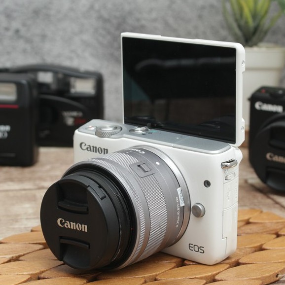 Canon M10 Lensa Kit - Mirrorless Wifi Entry Level- Setara Kamera XA3 M100 A5000-5