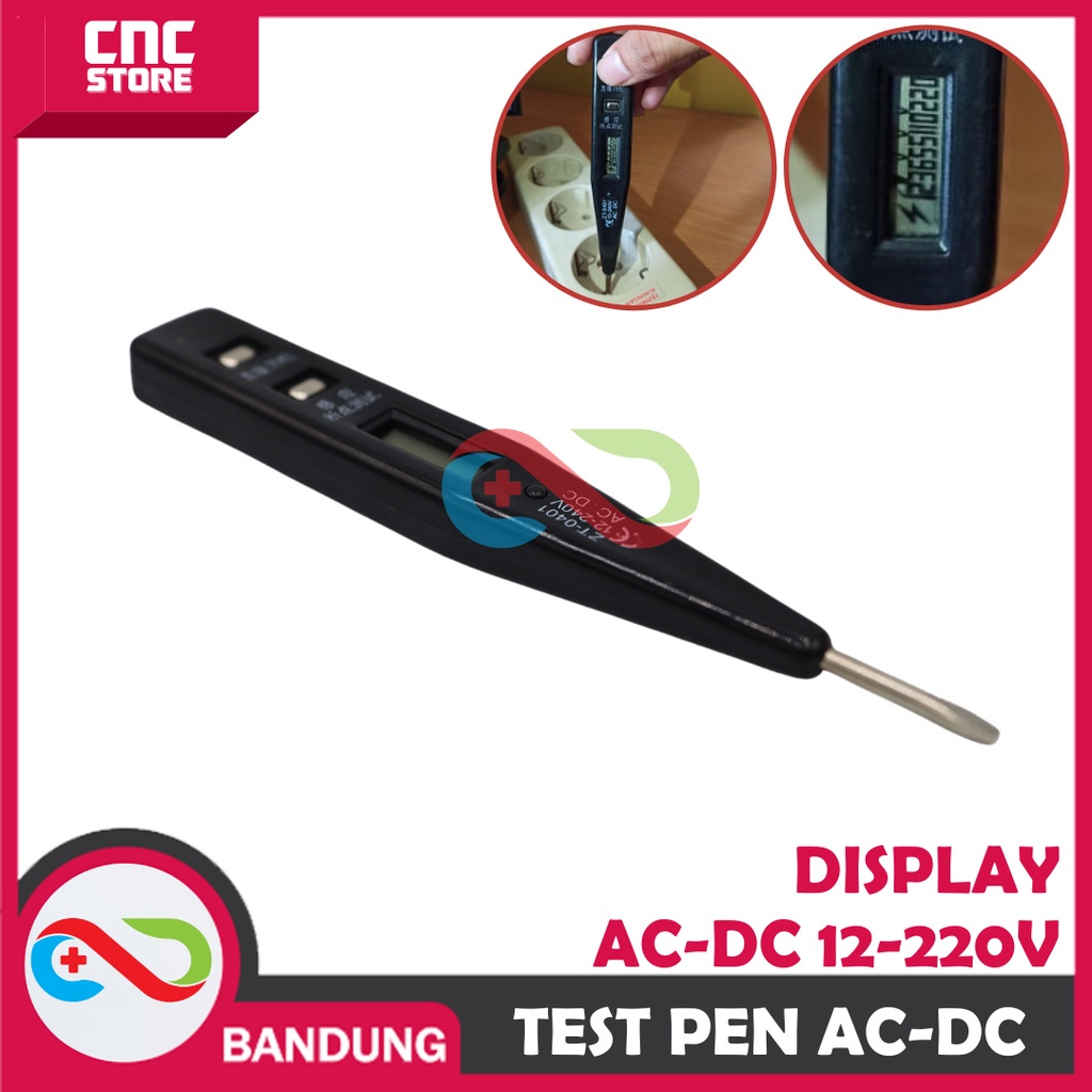 TEST PEN DIGITAL TESTPEN OBENG TES PEN AC OR DC 12V-220V TESPEN