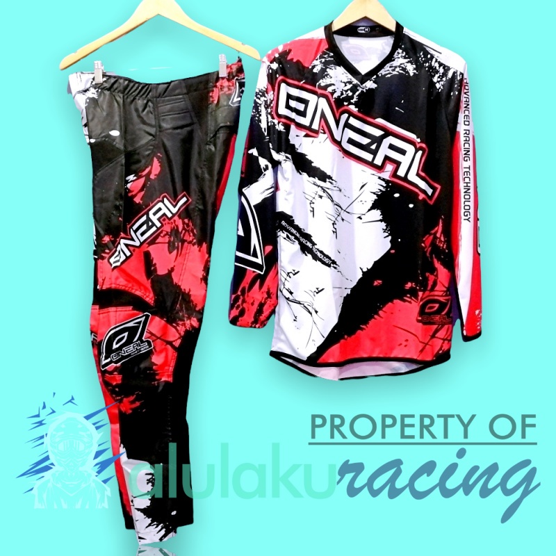 Jersey &amp; Celana Motocross MX Trail Satu Set for Trabas Adventure - 001