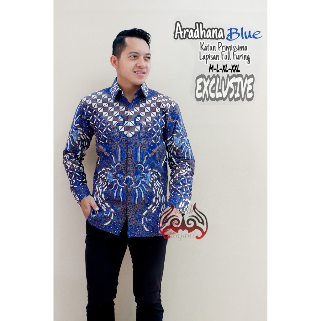 ARADHANA BLUE ANJANI KEMEJA BATIK SOLO PRIA LENGAN PANJANG LAPIS FURING ATASAN BATIK PREMIUM MODERN KATUN HALUS DEWANDARU MARON DEWANDARU KUNING ARDHANA HITAM ARDHANA NAVY KOKO ARDHANA CREAM KOKO ARDHANA HITAM KOKO ARDHANA PLATINIUM KOKO ARDHANA NAVY BIMA