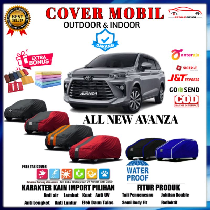 Body Cover  Sarung Mobil All New Avanza Veloz Selimut Mantel Tutup Penutup Jas Outdoor Waterproof