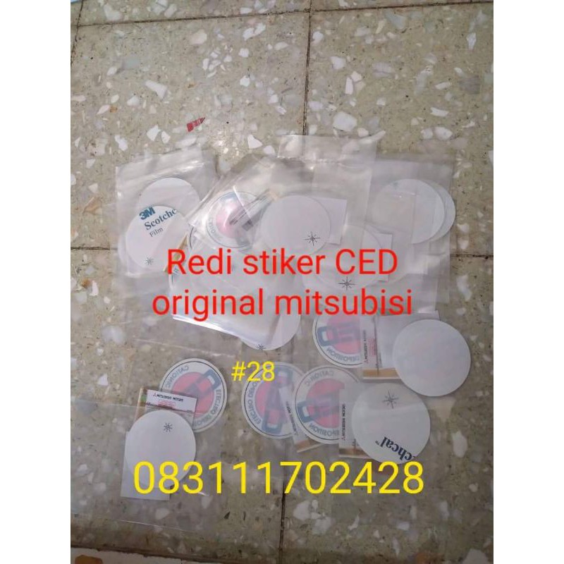 

stiker CED original mobil Mitsubishi