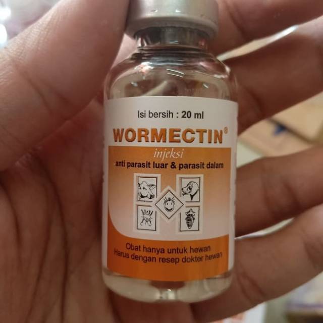 Wormectin Injeksi Obat Kutu Skabies Anjing, kucing, kelinci 20 Ml