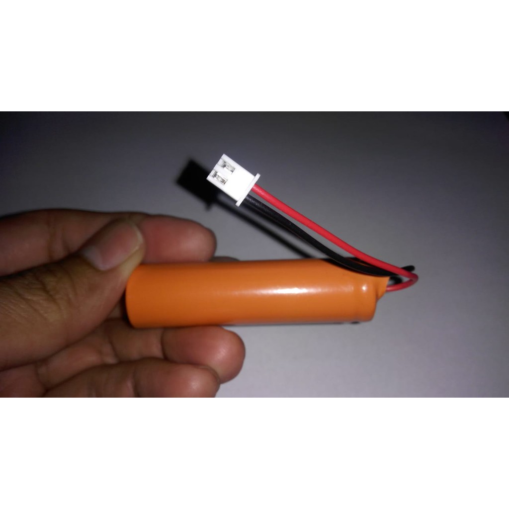 Batre RC Mobil Remot 3.7V 3,7V 3000mAh 18650 Soket Putih Kecil 2pin