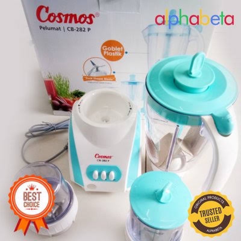 COSMOS BLENDER PLASTIK MIKA 282P. BLENDER 3in1 BLENDER BUMBU KERING BUMBU BASAH CB-282P