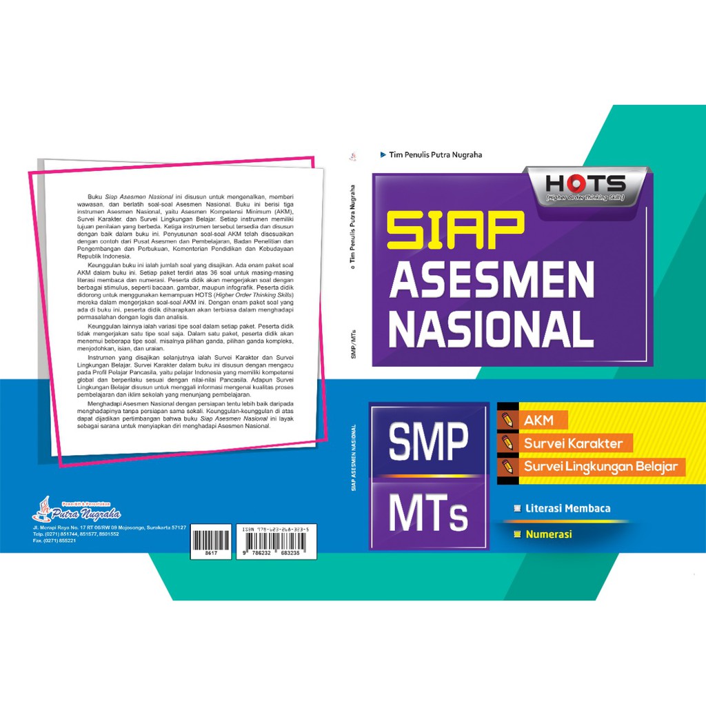 BUKU AKM MURAH Siap Asesmen Nasional untuk SMP / MTs