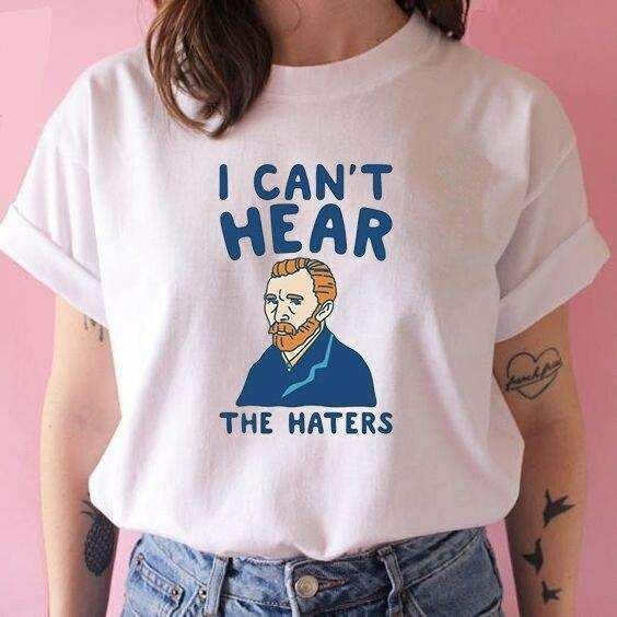 CANT HEAR/ TERMURAH BAJU KAOS KATUN WANITA LENGAN PENDEK / TUMBLR TEE