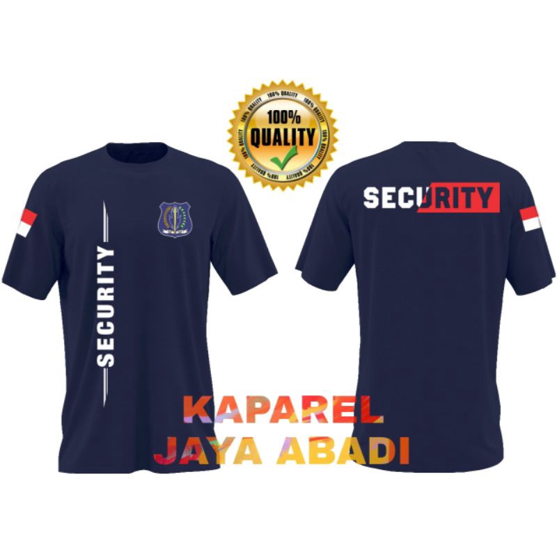 Kaos Satpam/Baju Satpam/Atasan Pria Wanita Satpam Security Lengan Pendek