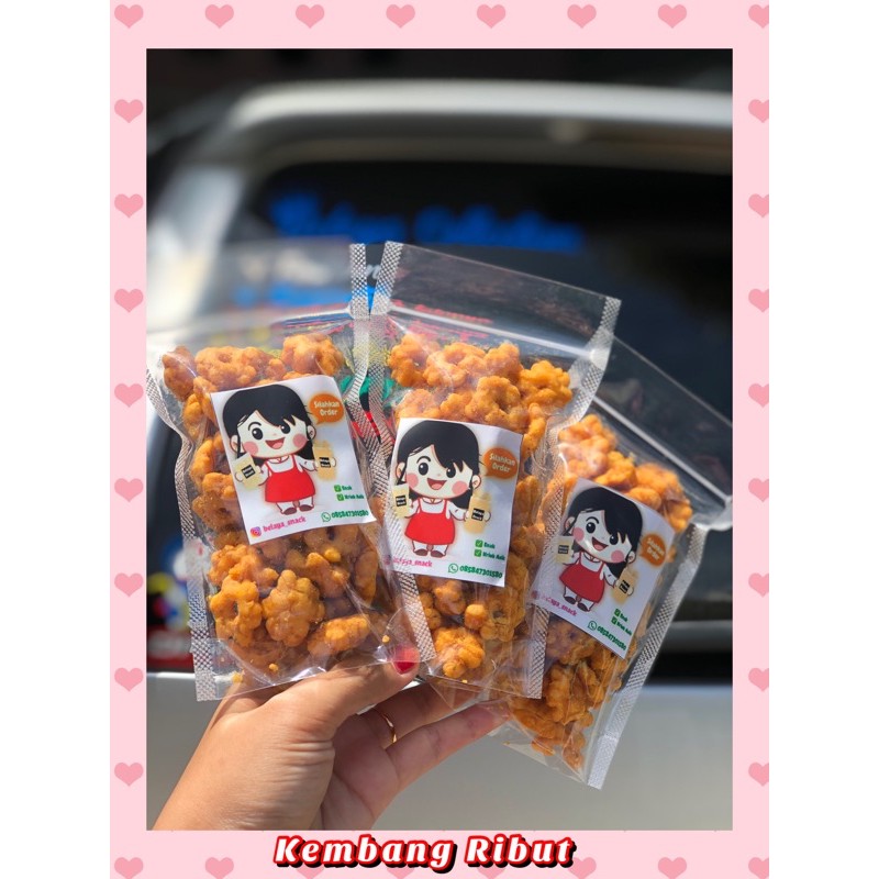 

SNACK CEMILAN KEMBANG RIBUT [100gram] // CEMILAN ENAK KRIUK