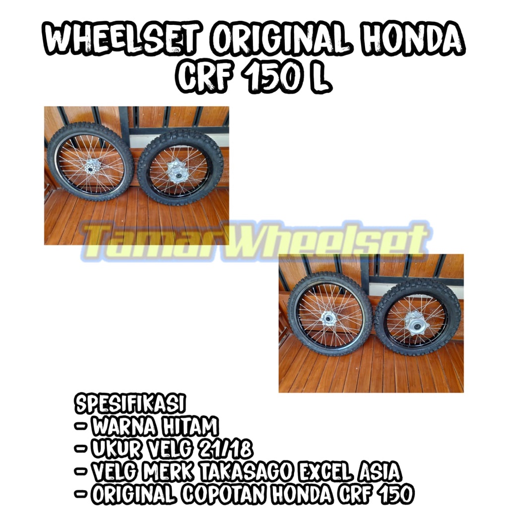 WHEELSET RODA ASLI COPOTAN HONDA CRF 150L