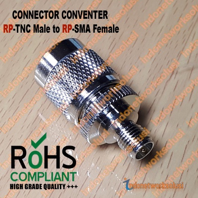 KONEKTOR CONNECTOR CONVERTER RP-TNC Male to RP-SMA Female