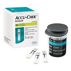 STRIP ACCUCHEK INSTANT . STRIP ACCU CHECK INSTAN . ISI 50 PCS . ISI ULANG STIK GULA ACCU CHEK