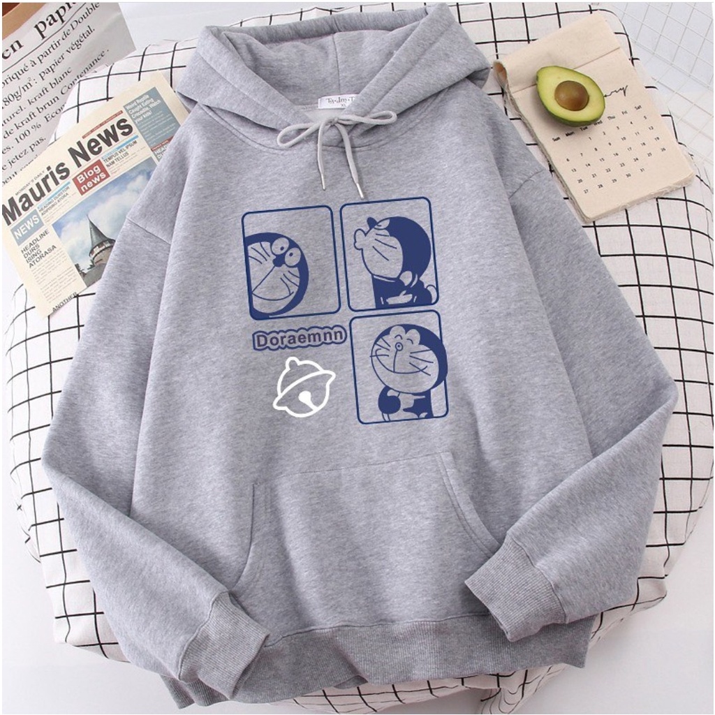 HOODIE UNISEX DORAEMON SQUARE - ATASAN LUCU PREMUM