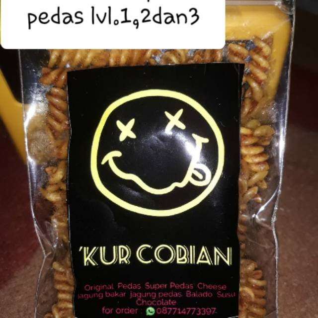 

Cemilan makaroni spiral pedas
