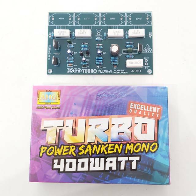 (BISA COD) Kit Driver Power Amplifier Sanken TURBO 400 Watt Mono