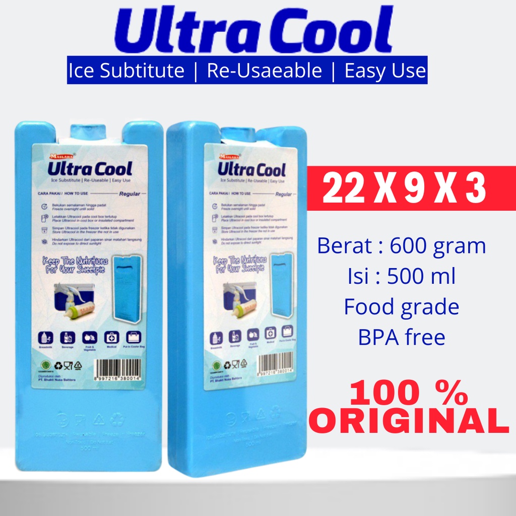 ULTRACOOL / ICE PACK TAHAN BEKU 12 JAM / FRIZ JEL / PENDINGIN ES KRIM