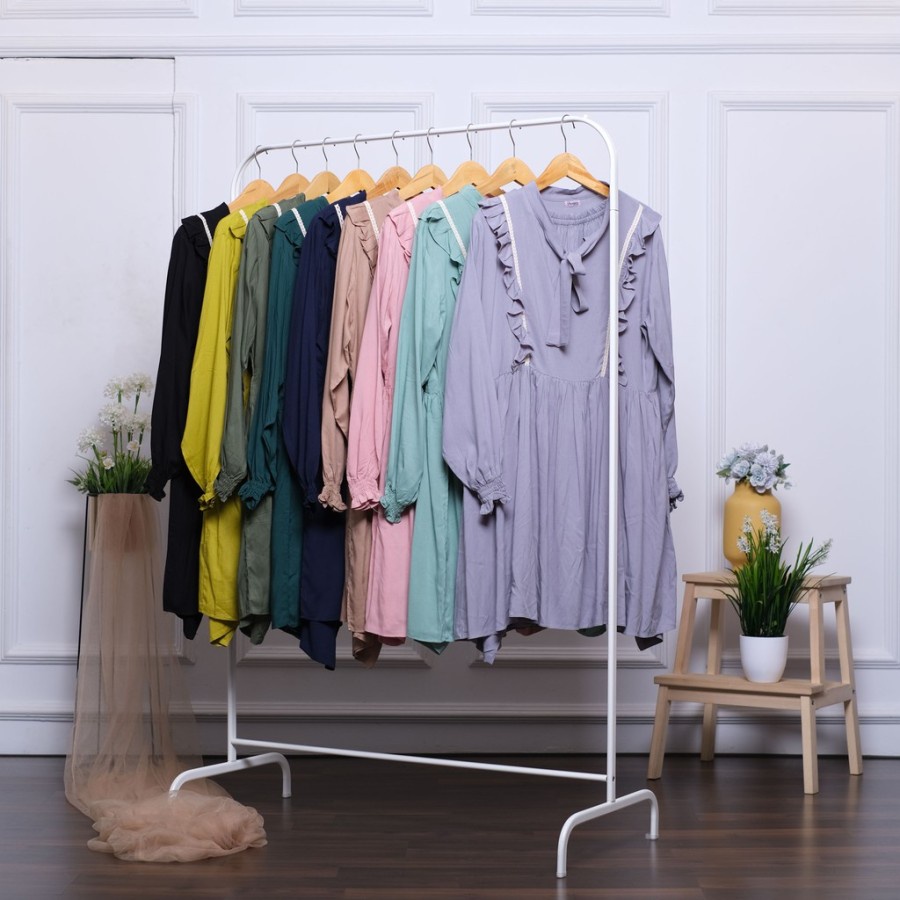 Miseima - COD Setelan Rempel Dada / Setelan Busui Lengan Panjang / One Set Tunik Premium / Baju Wani