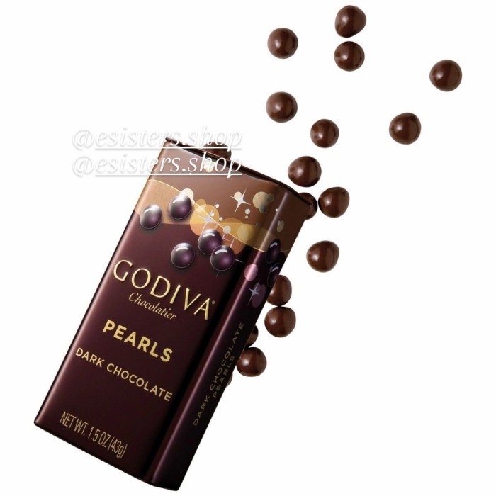 

GODIVA PEARLS DARK CHOCOLATE / COKLAT GODIVA CHOCOLATIER IMPORT
