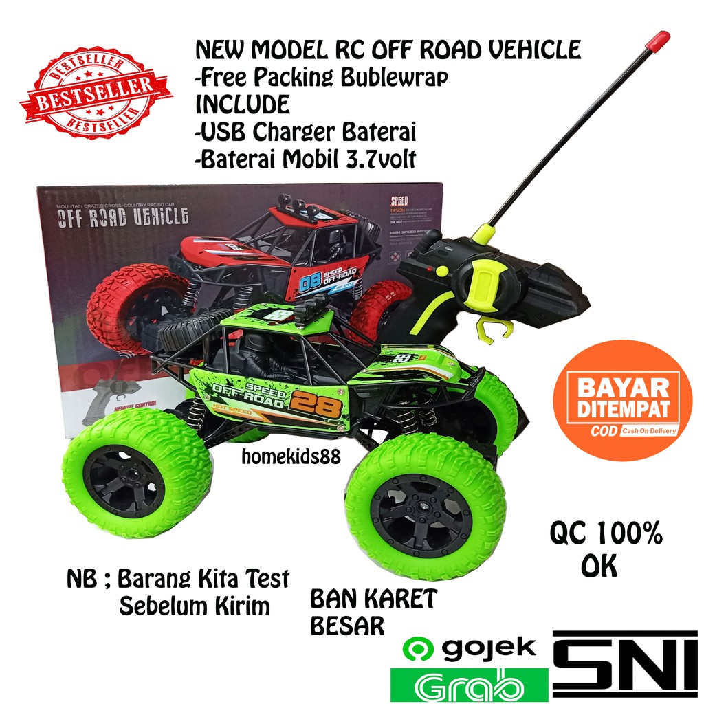 (Promo Besar)Mainan Mobil Remot Control RC OFFROAD VEHICLE 1:20 RC JEEP JIP OFFROAD TERMURAH