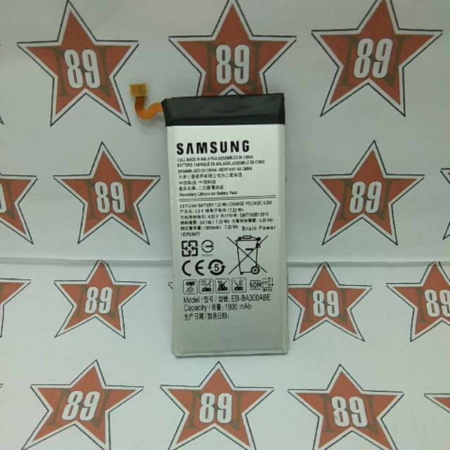 Battery batre Samsung A3 soket