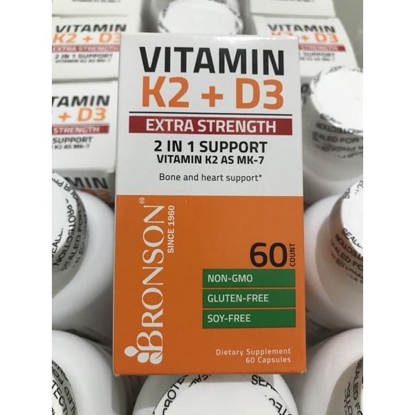Jual BRONSON Vitamin K2+D3 10.000iu Extra Strength (60 kapsul) Shopee Indonesia
