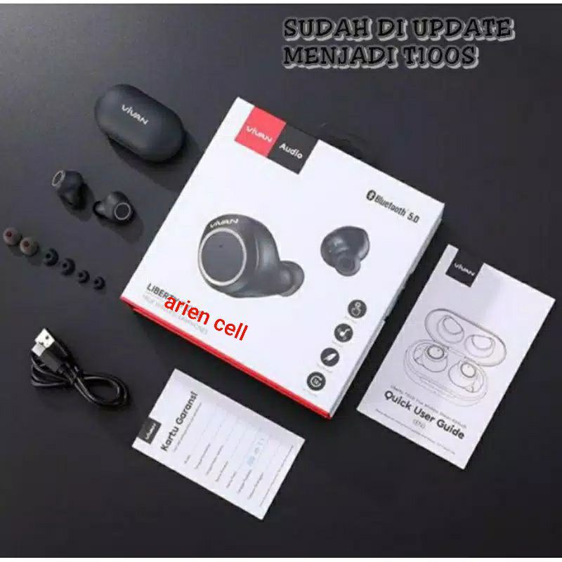headset bluetooth original asli vivan T100S