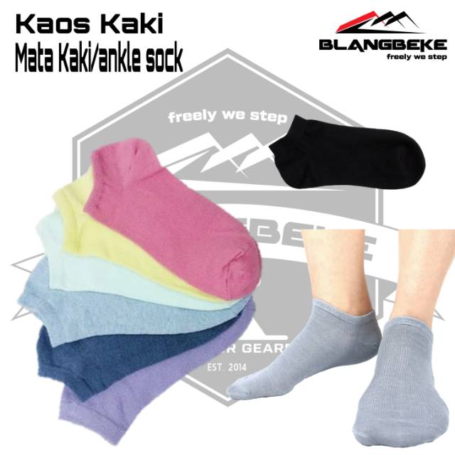 KAOS KAKI invisible mata kaki / ANKLE SOCK warna warni