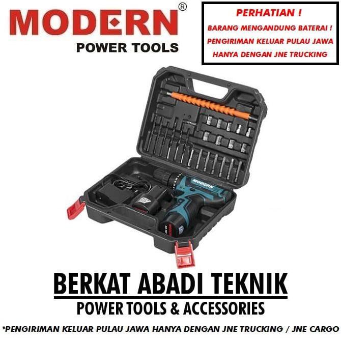MODERN M15 Bor Cordless Drill Batre Tembok Impact Tanpa Kabel Mesin