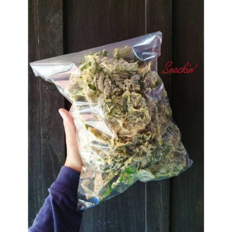 

200 gr keripik bayam | snack kiloan muarah | jajanan enak