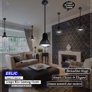 EELIC LHG 114 Lampu  hias  gantung  cafe klasik minimalis 