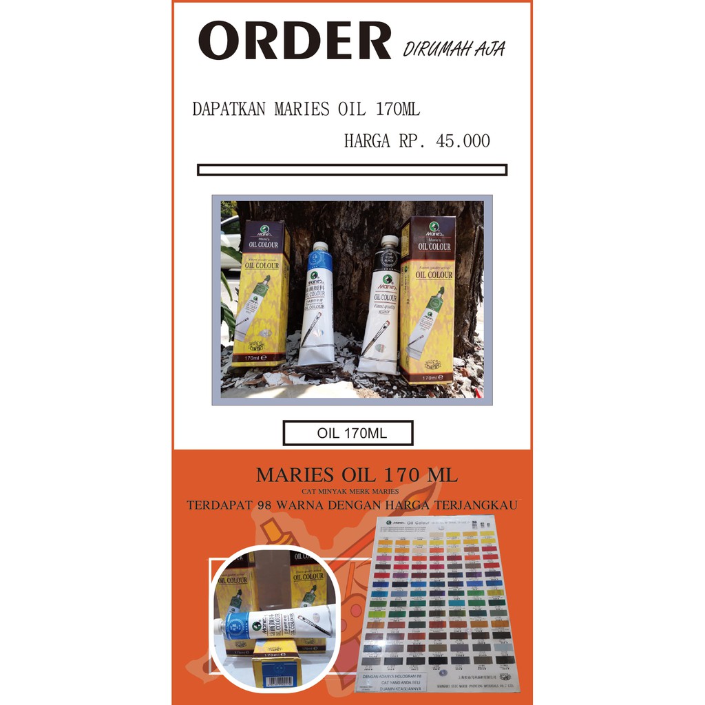 

MARIES OIL COLOUR 170 ml ( 1 )