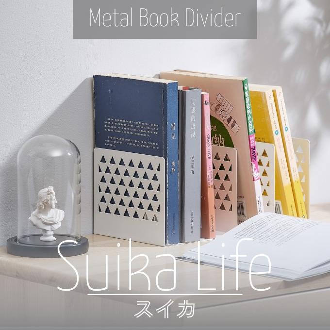 

Office & Stationery | Document Organizer | Minimalis Metal Book Stand / Pembatas Buku / Penahan Buku / Rak Buku | Best Seller