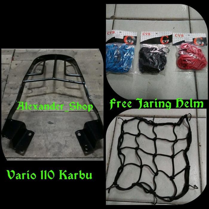 Aksesoris Motor Touring Breket Bok Vario 110 Lama ( Free Jaring Helm)