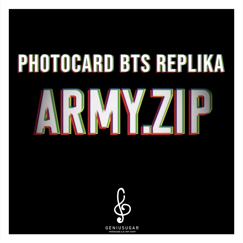 [REPLIKA BTS] PHOTOCARD ARMY ZIP 7TH UNOFFICIAL