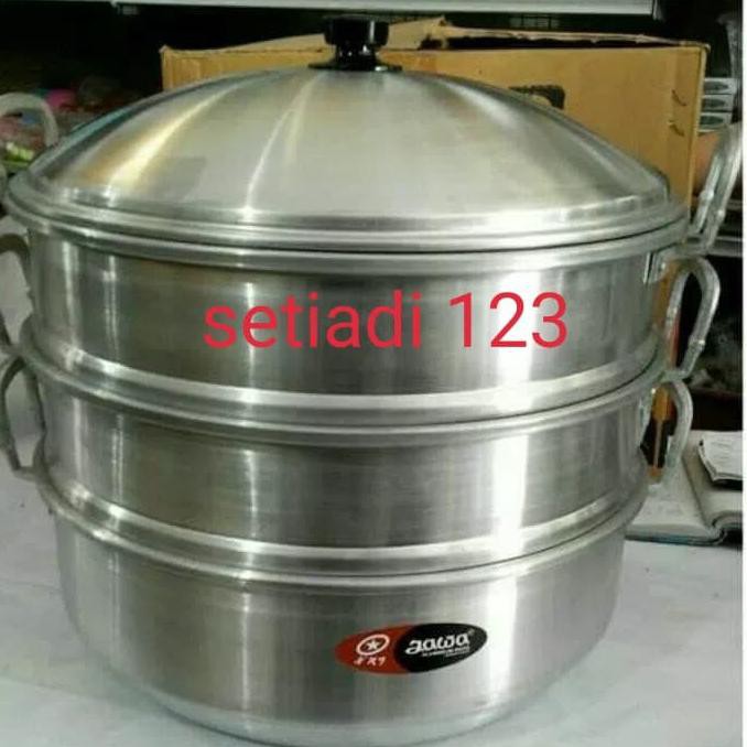 panci langseng serbaguna kelakat steamer jawa 40 cm almunium maspion