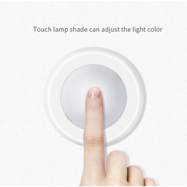 Lampu malam mengubah warna lampu kecil nirkabel LED remote control baterai lampu berperekat-2