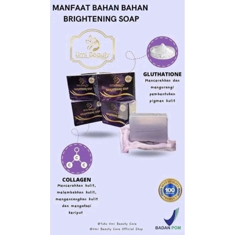 BRIGHTENING SOAP UBC/ SABUN UBC /SABUN SERBAGUNA