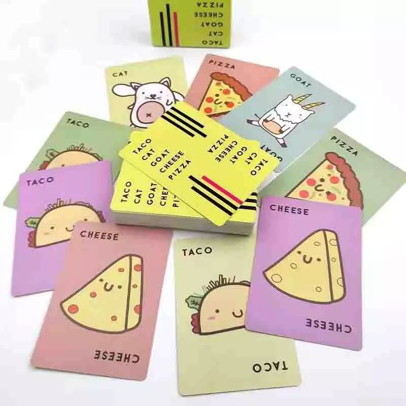 Taco Cat Goat Cheese Pizza Game cards