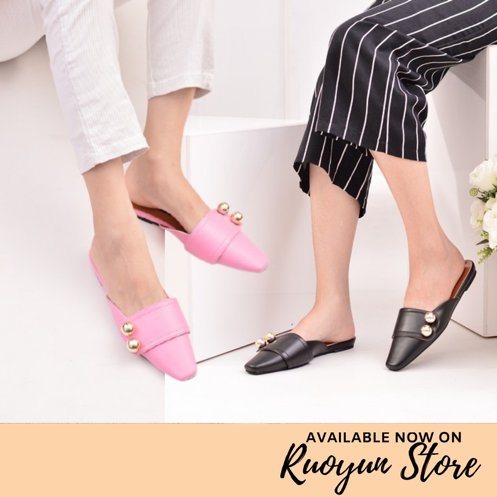 RYS - Raiya Jewels Sepatu Mules Wanita Fashion Casual - Ori Import