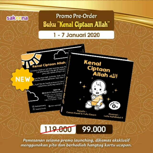 Pre Order Buku High Contrast Book Kontras Bayi Kenal Ciptaan Allah Sakeena