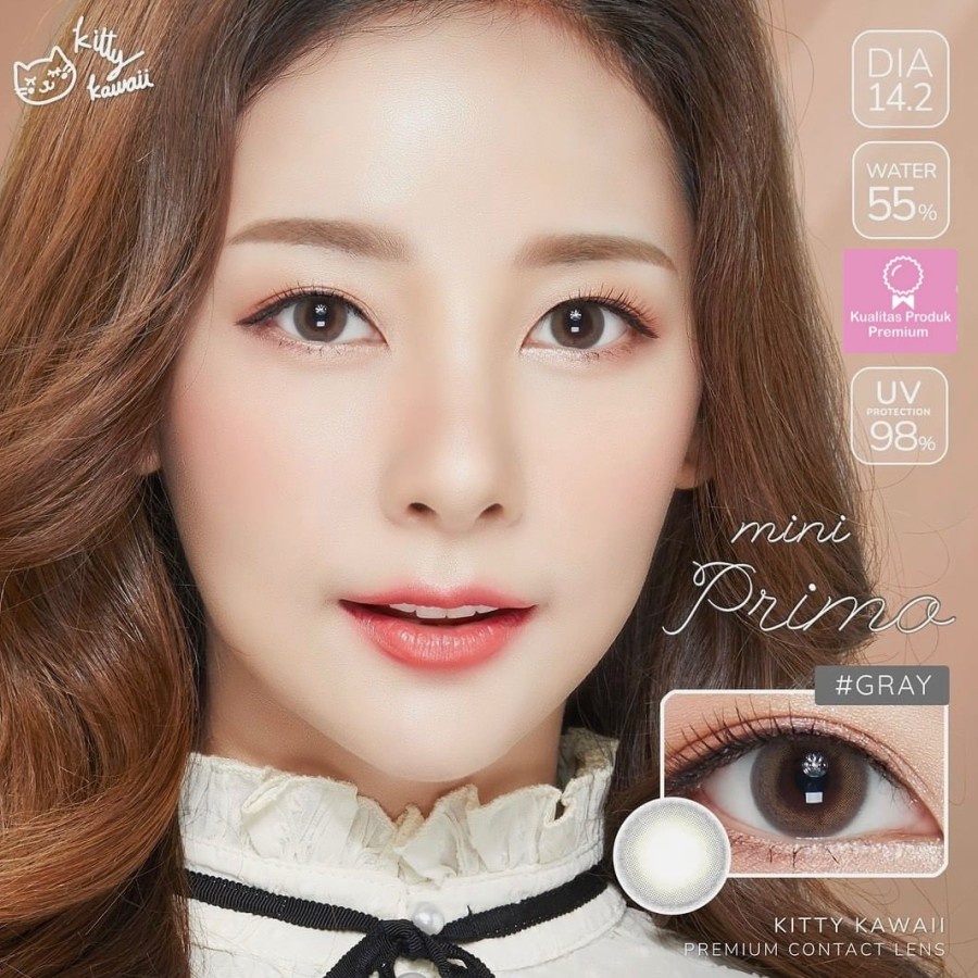 softlens MINI PRIMO by KITTY KAWAII gray brown normal minus