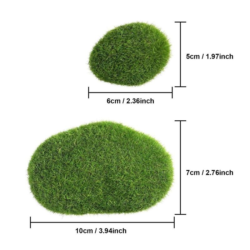 Batu lumut imitasi artificial moss suzzi craft