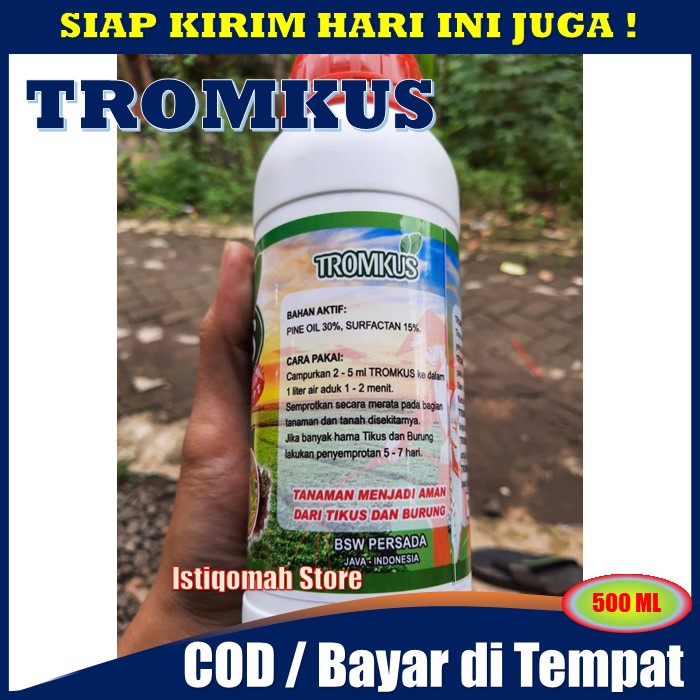 PROMO COD Pupuk Cair TROMKUS 500ml - Obat Pembasmi Hama Burung pada Padi - Obat Hama Burung Pipit - Obat Hama Burung Padi - Cara Mengatasi Hama Burung Di Sawah - Obat Padi Untuk Hama Burung - Obat Anti Burung Pipit AMPUH TERLARIS