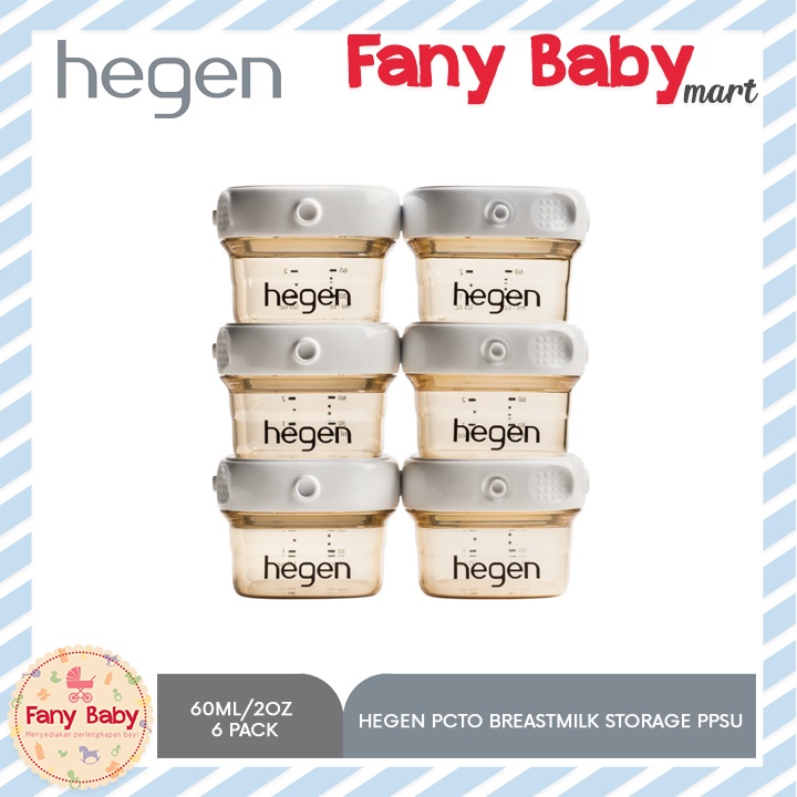 HEGEN PCTO BREASTMILK STORAGE PPSU (6 PACK) 60ML/2OZ