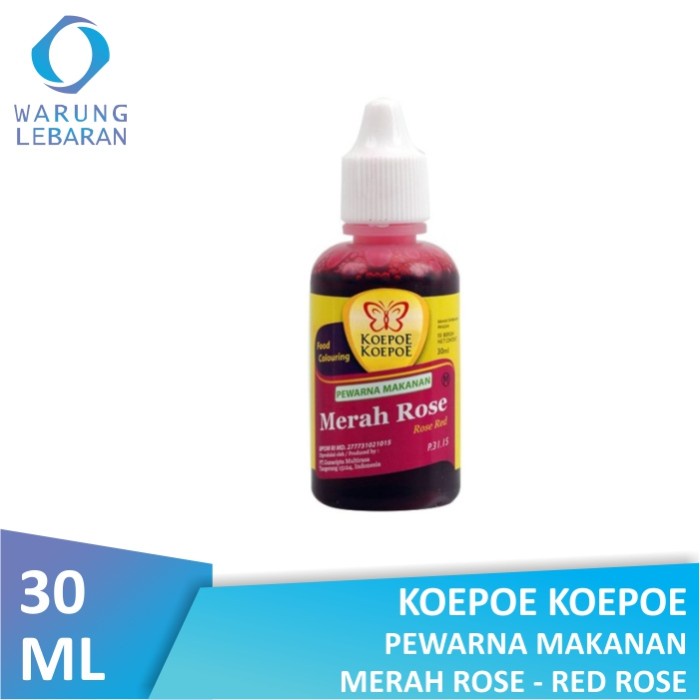 

Koepoe Koepoe Pewarna Makanan Merah Rose 30 ml - Food Colouring