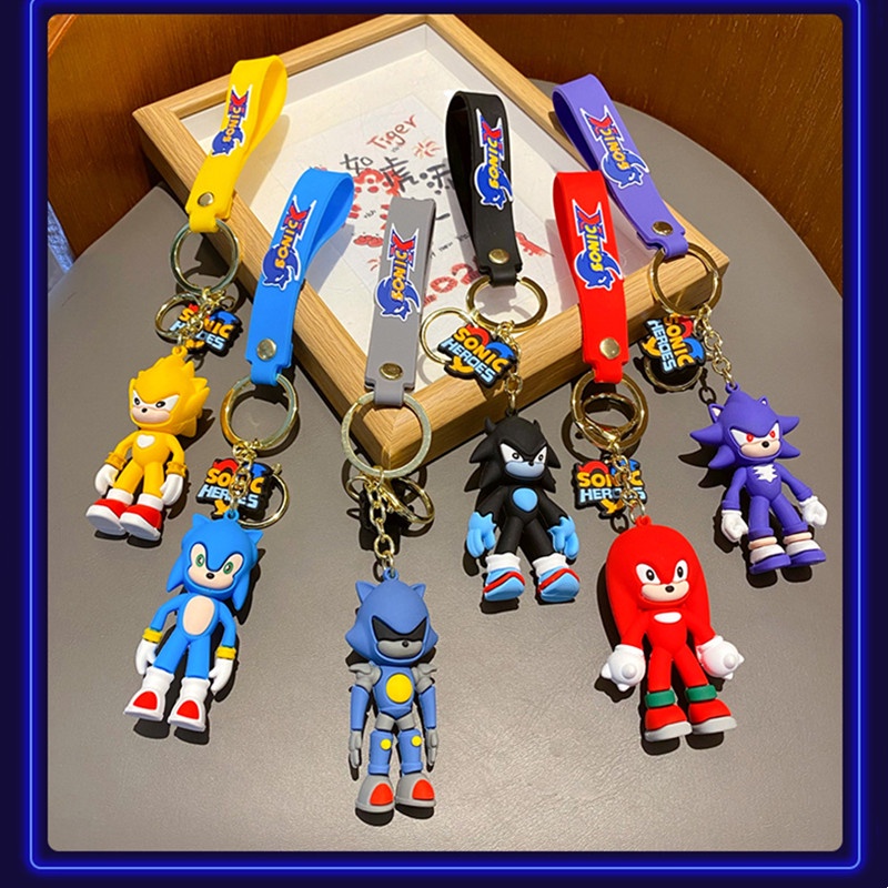 Gantungan Kunci Boneka Kartun Anime Sonic Untuk Aksesoris Tas / Handphone