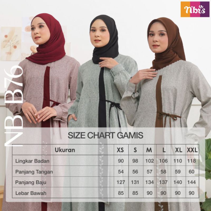 BAJU GAMIS NIBRAS NB B76