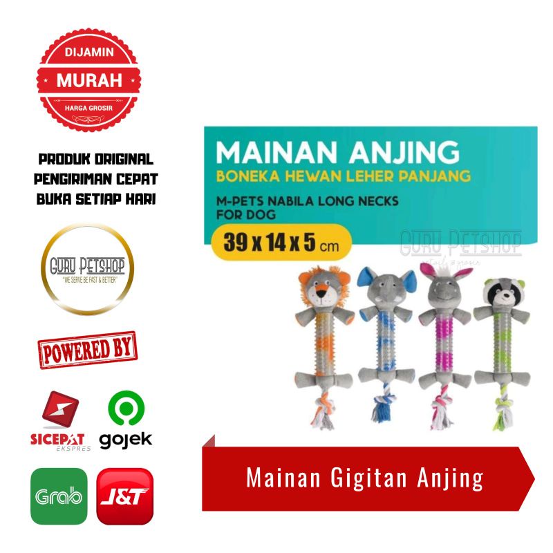 Mainan Gigitan Anjing M-Pets Nabila Long Necks Boneka Bunyi