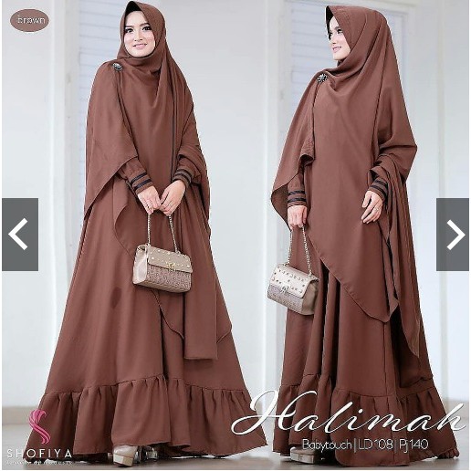 Baju Gamis Syari Ramadhan HALIMAH SYARI GAMIS SYARI WL Corner