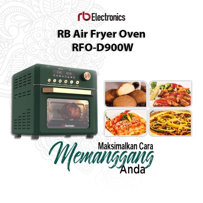 Air Fryer Oven Multifungsi Hidup Sehat Alami Non Minyak RFO-D900W